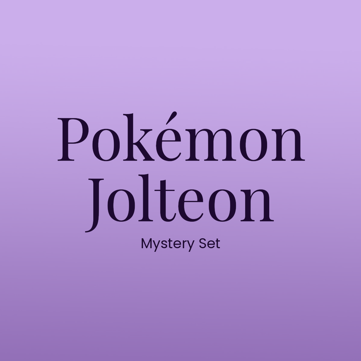 Jolteon Mystery Set
